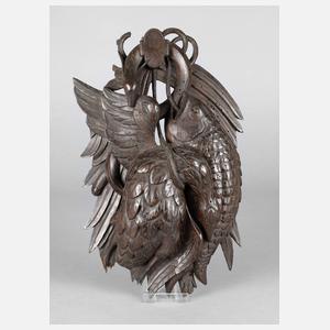 Geschnitzte Wandapplik