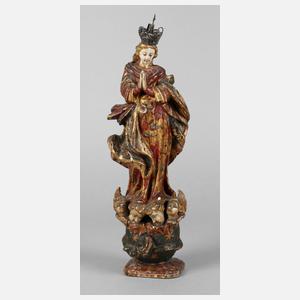 Geschnitzte Heiligenfigur