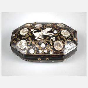 Feine Schildpattdose