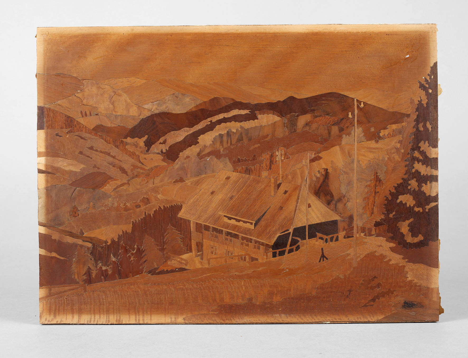 Marketerie mit Schwarzwälder Bauernhaus