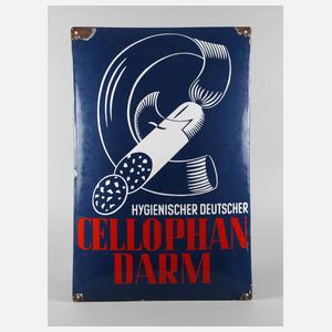 Emailschild Cellophan Darm