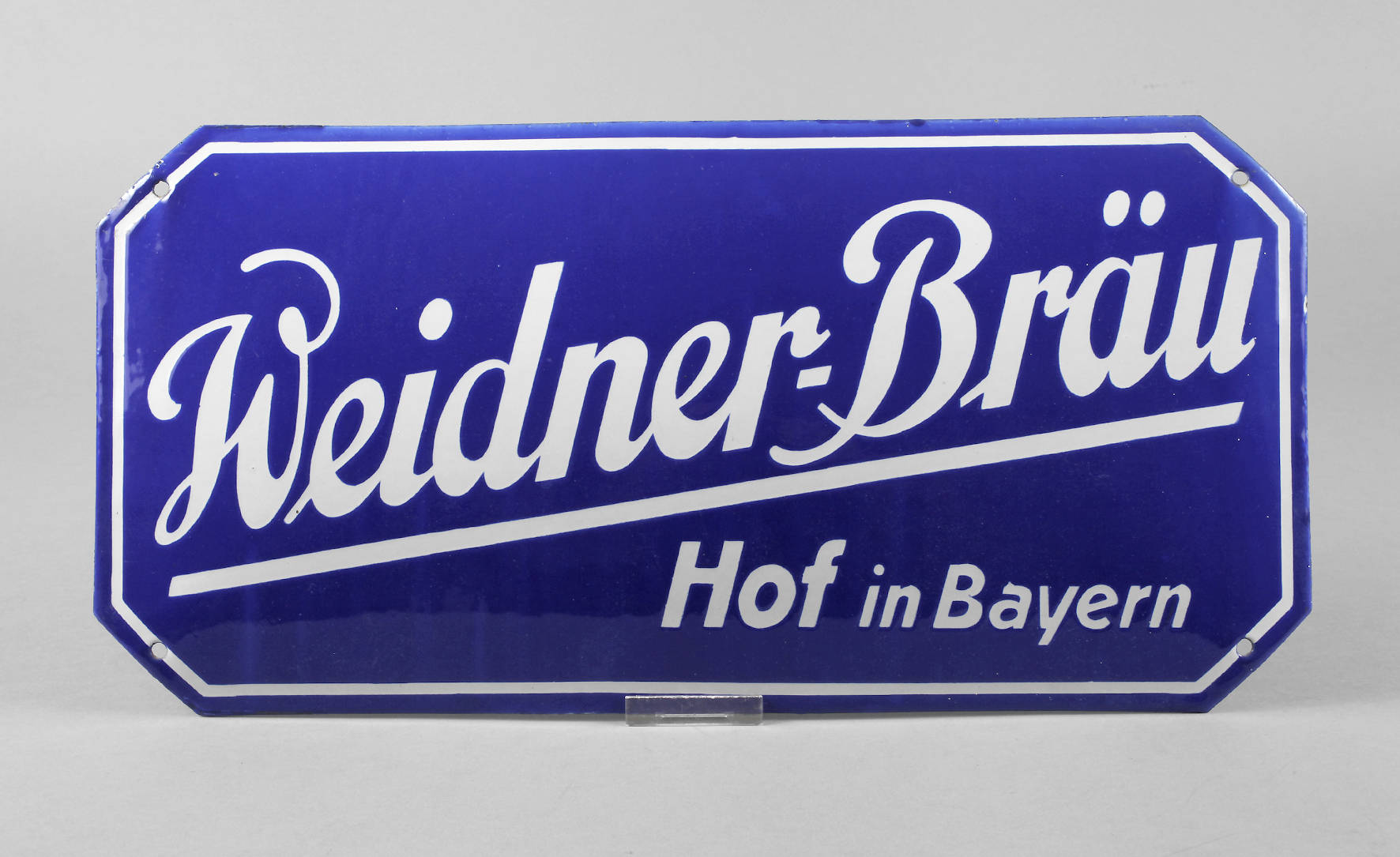 Emailschild Weidner-Bräu