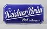 Emailschild Weidner-Bräu