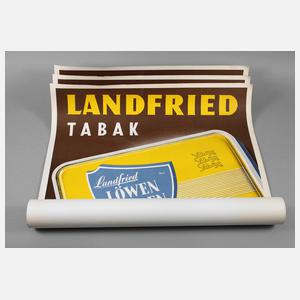 Drei Werbeplakate Landfried