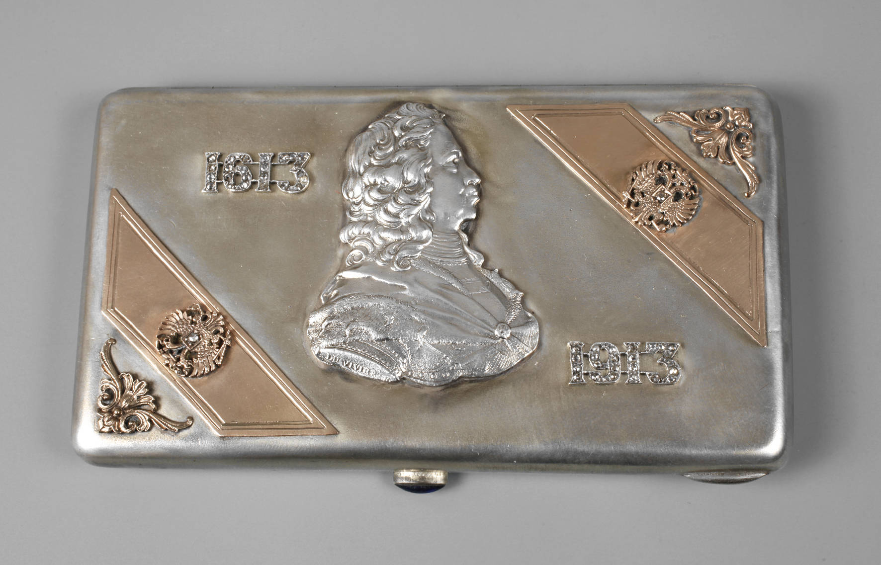 Fabergé feines Zigarettenetui mit Diamantbesatz