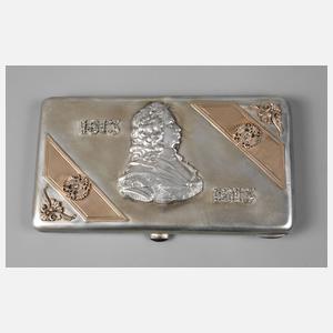 Fabergé feines Zigarettenetui mit Diamantbesatz