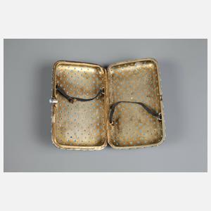 Feines Zigarettenetui mit Türkisen