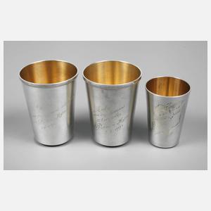 Russland drei Wodkabecher