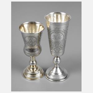 Russland zwei Wodkabecher