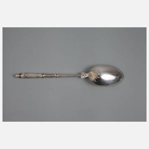 Sechs Silberlöffel im Etui