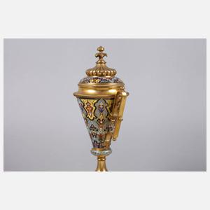 Emaillierter Deckelpokal