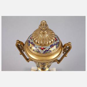 Emaillierter Deckelpokal