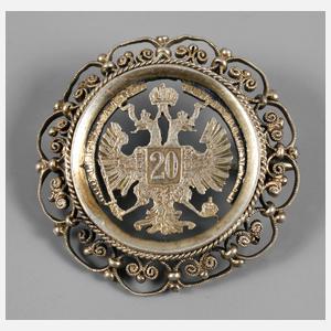 Russland Münzbrosche