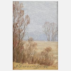 L. Polenkova, Frühlingslandschaft