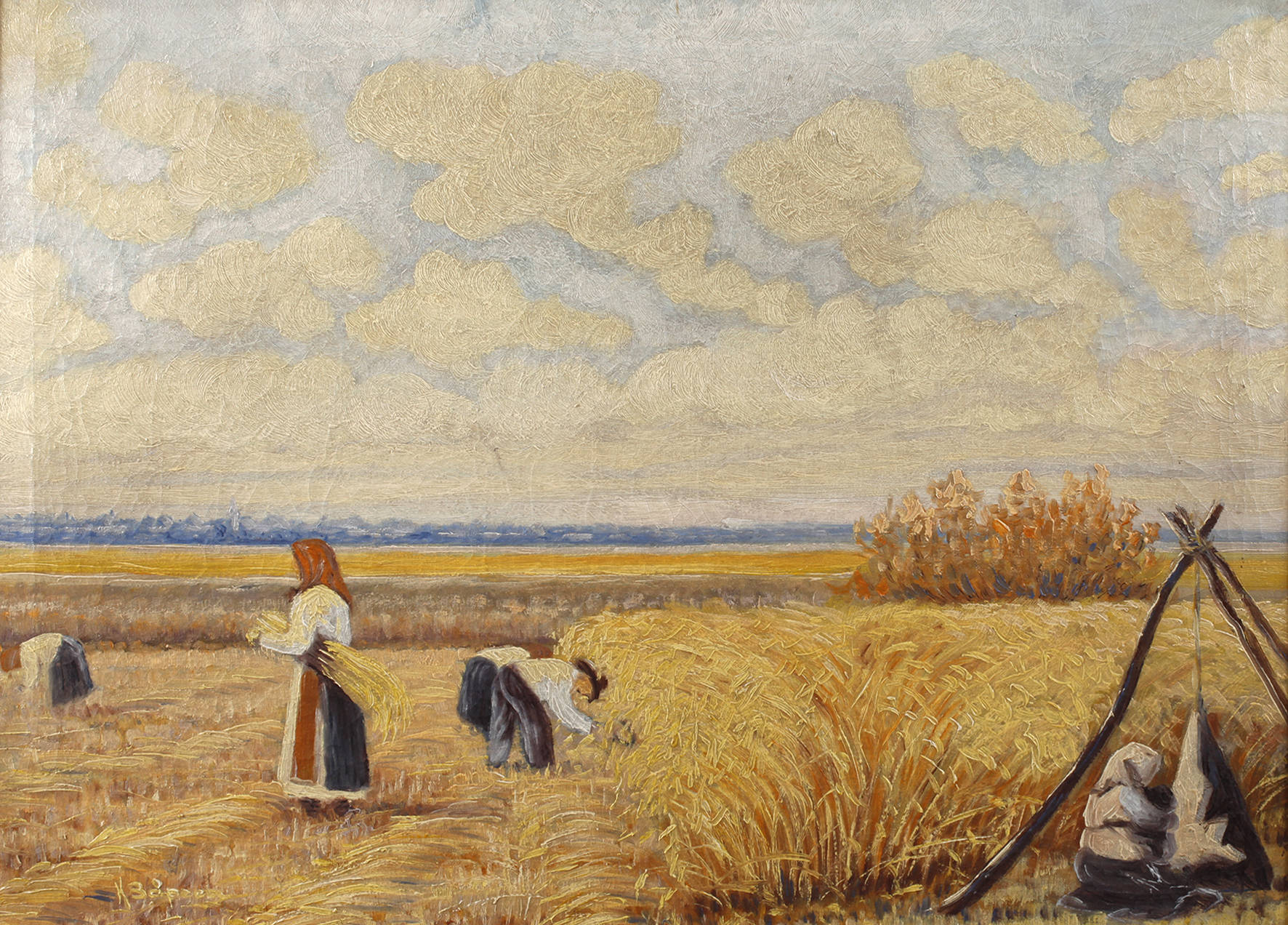 Russische Erntelandschaft