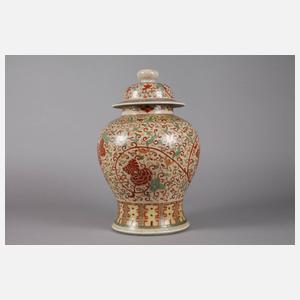 Deckelvase China