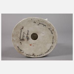 Porzellanfigur Knabe mit Teddy