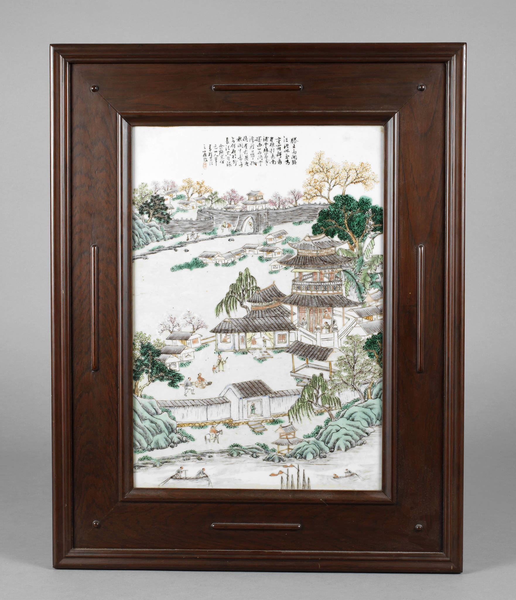 Große Porzellanbildplatte