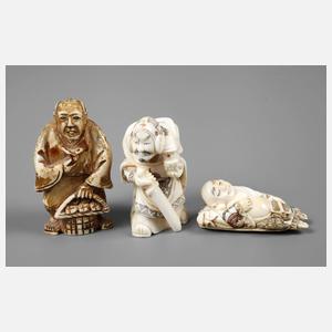 Drei Netsuken