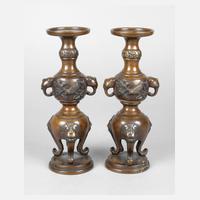 Paar Bronzeleuchter111