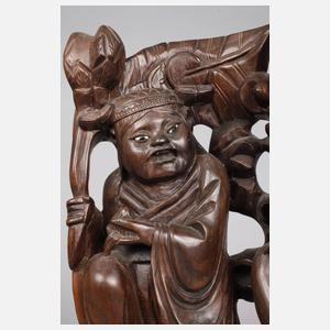 Geschnitzte Holzplastik