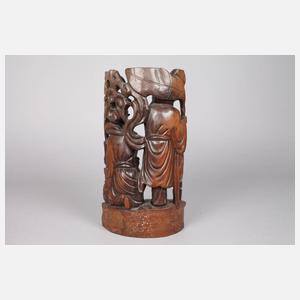 Geschnitzte Holzplastik