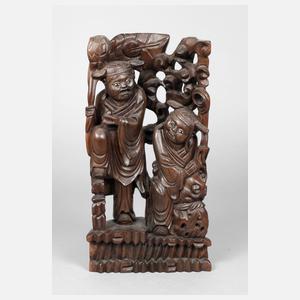 Geschnitzte Holzplastik