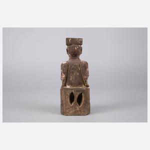 Geschnitzte Holzplastik