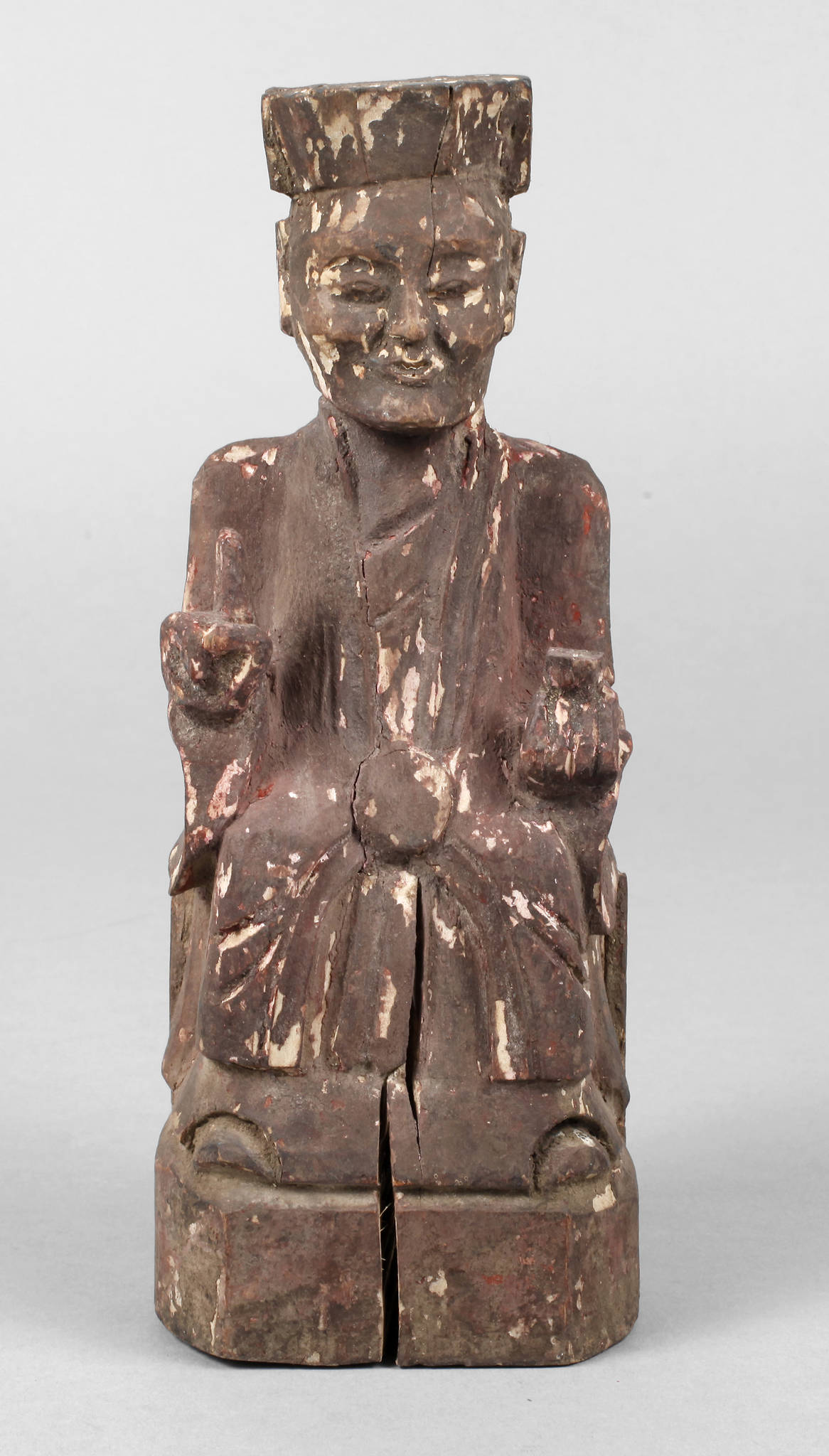 Geschnitzte Holzplastik