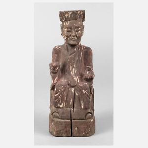 Geschnitzte Holzplastik