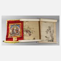 Zwei Rollbilder und Thangka111