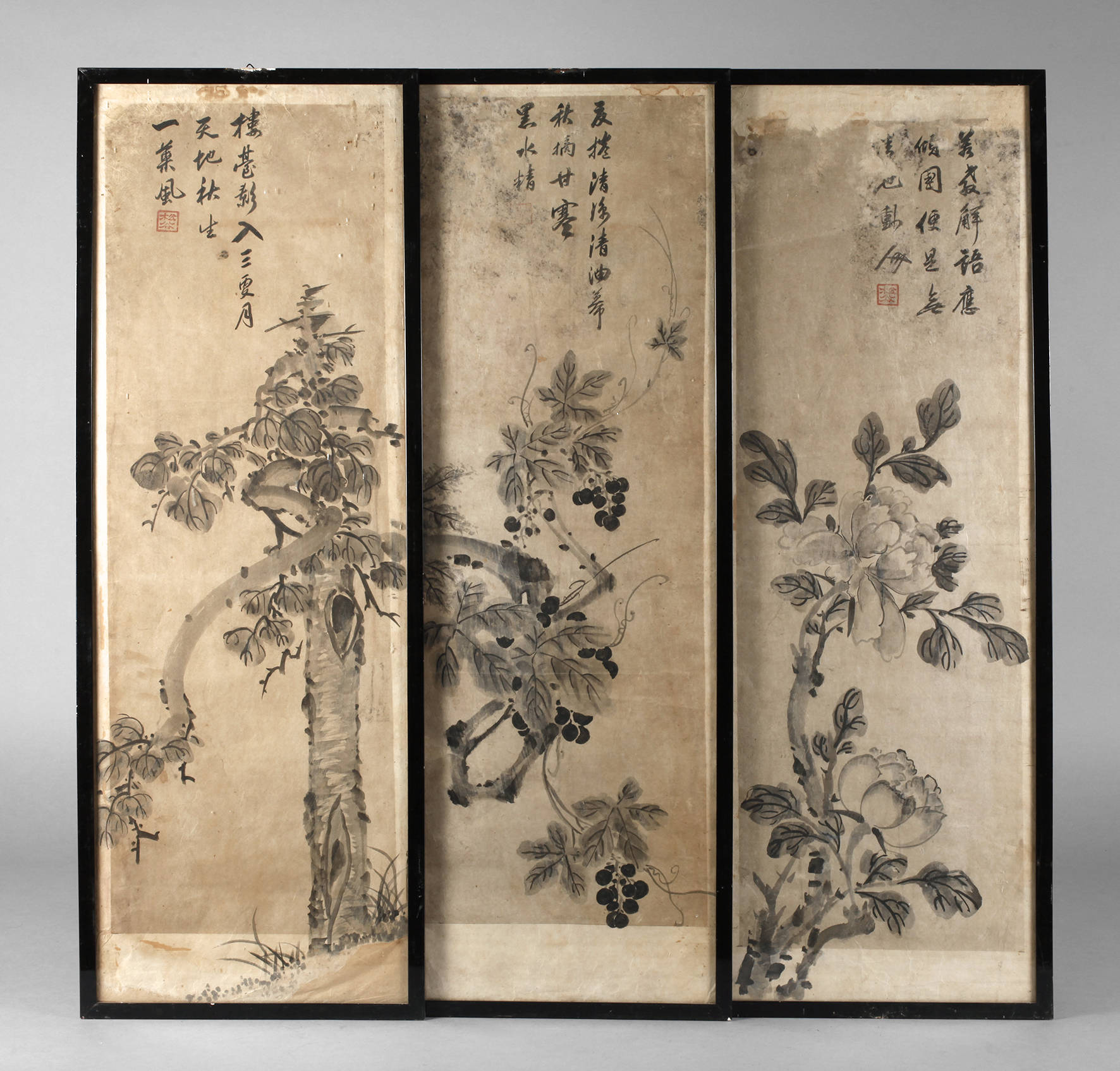 Drei Tuschzeichnungen