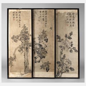 Drei Tuschzeichnungen