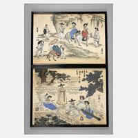 Zwei Farbholzschnitte111