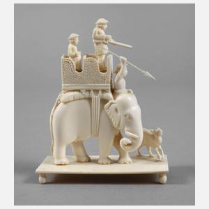 Tigerjagd Elfenbein