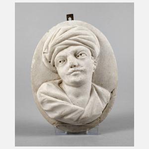 Reliefschnitzerei Alabaster