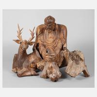 Große Teakholz-Plastik111