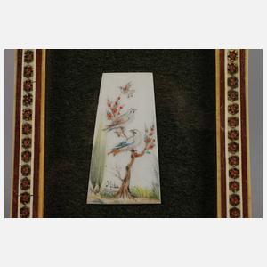 Vier Elfenbeinminiaturen