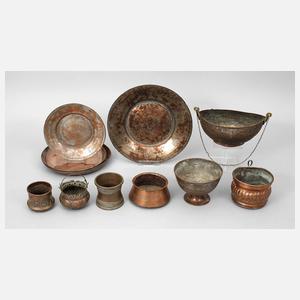 Konvolut Kupfergeschirr