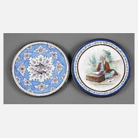 Zwei Zierteller Email111