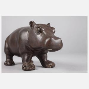 Tierplastik Nilpferd