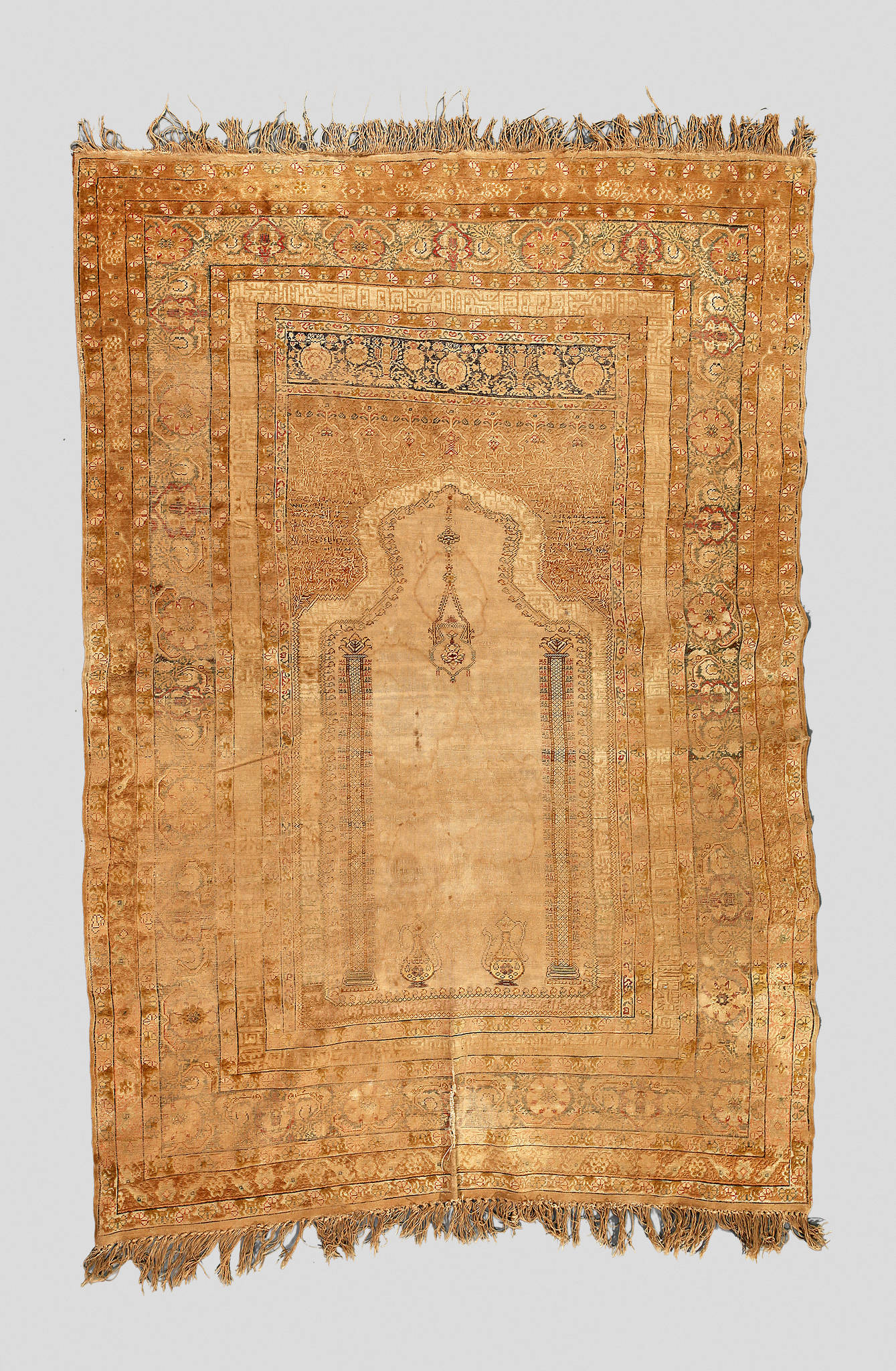 Fragment eines anatolischen Gebetsteppichs