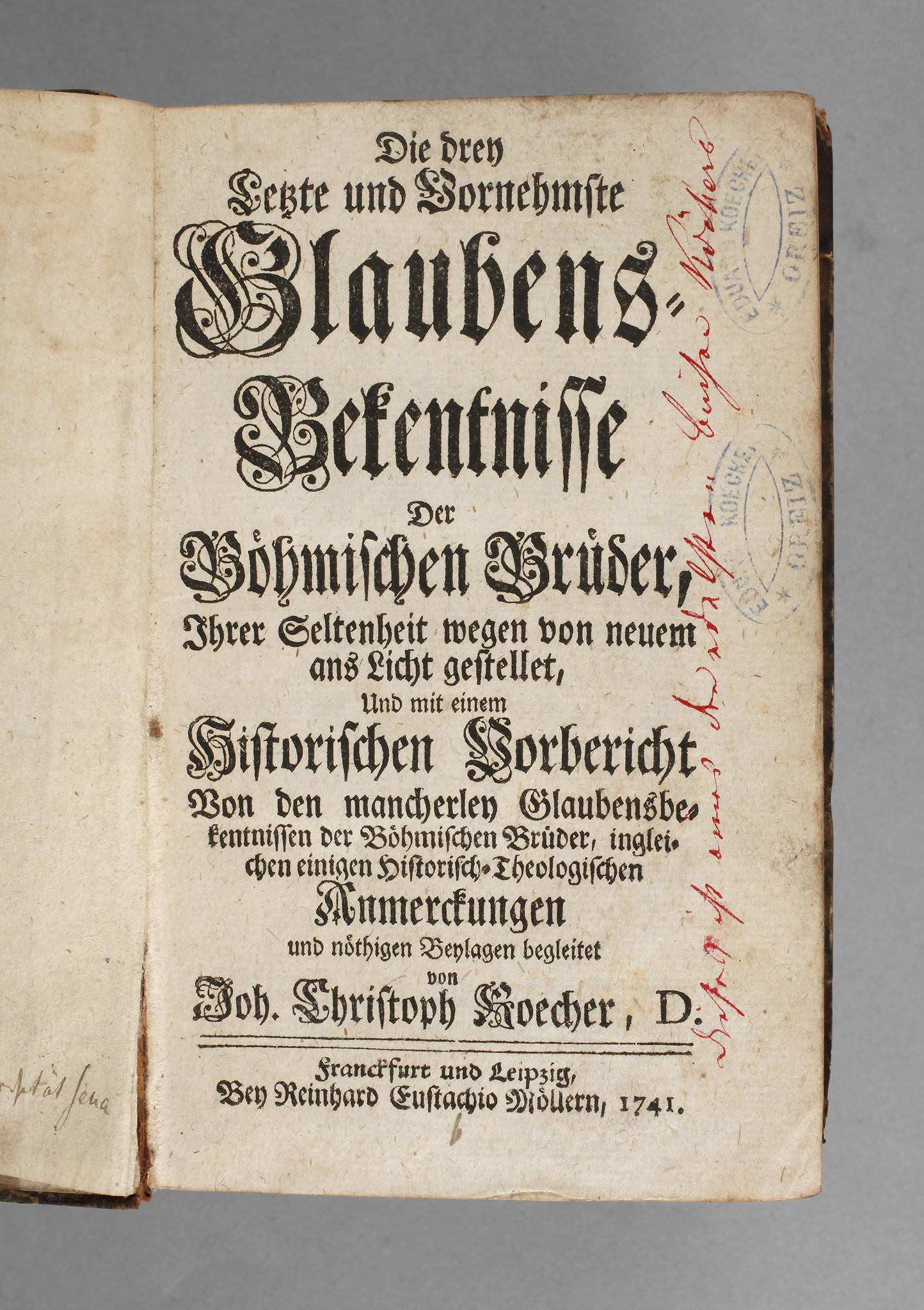 Koechers theologische Schrift