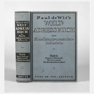 Paul de Wit's Welt-Adressbuch
