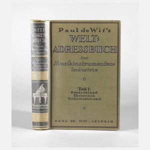 Paul de Wit's Welt-Adressbuch