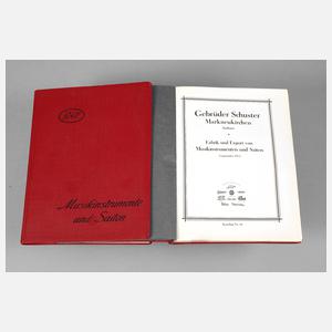 Zwei Kataloge Musikinstrumente