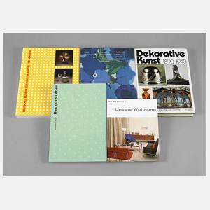 Konvolut Fachbücher Kunstgewerbe/Design