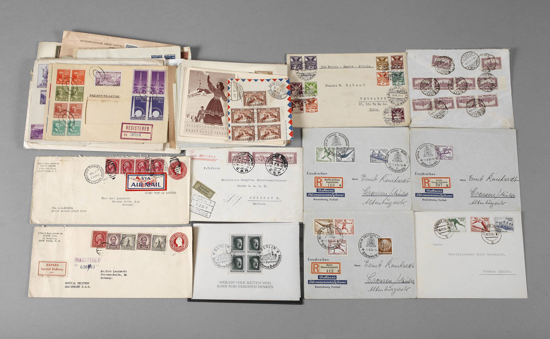 Belege und Briefe Deutsches Reich, Europa, Amerika