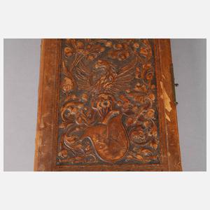 Kabinett-Fotoalbum mit Wappenkartusche