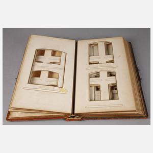 Kabinett-Fotoalbum mit Wappenkartusche